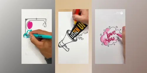 Comic Art Timelapse Videos generated by sora