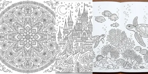 Adult Coloring Pages generated by gemini-image