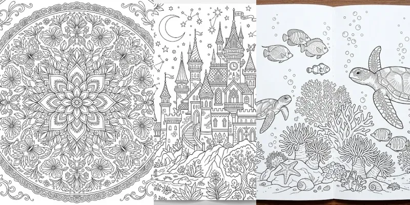 Adult Coloring Pages generated by undefined