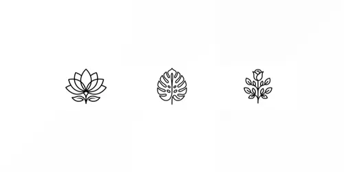 Luxury Botanical Monoline Logos generated by gemini-image