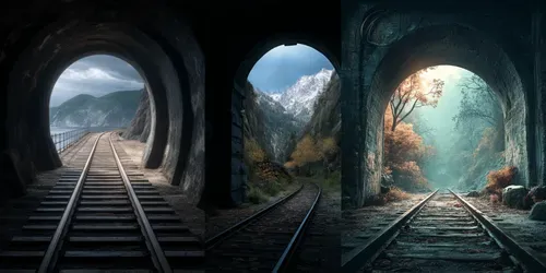 The Lights At The Ends Of The Tunnels generated by midjourney