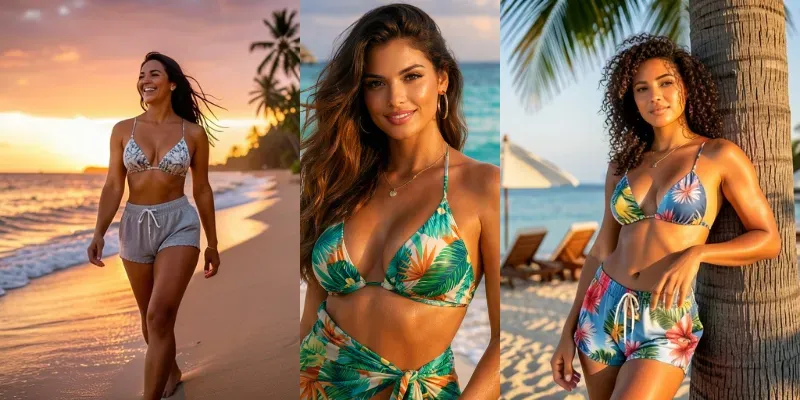 Luxury Beach Influencer Photoshoots generated by undefined