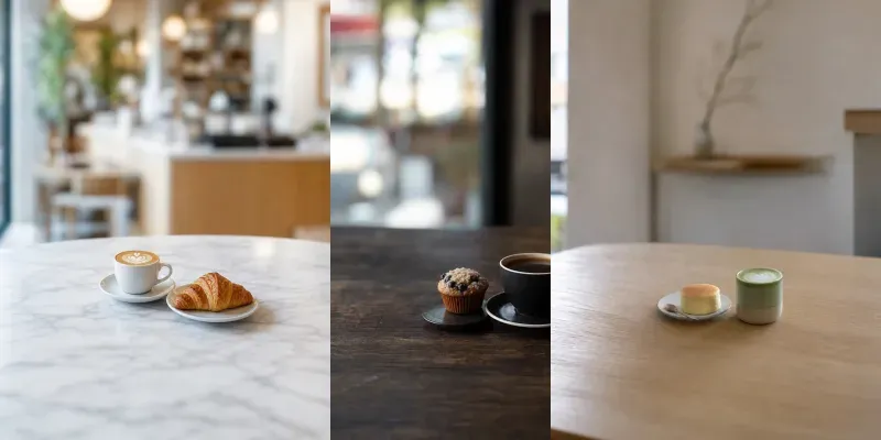 Minimalist Cafe Food And Drink Flatlay generated by undefined