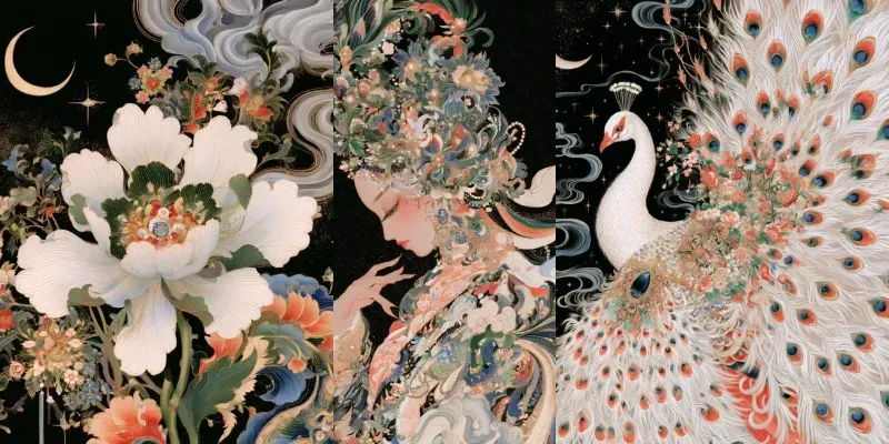 Smoke And Silk Fantasy Art generated by undefined