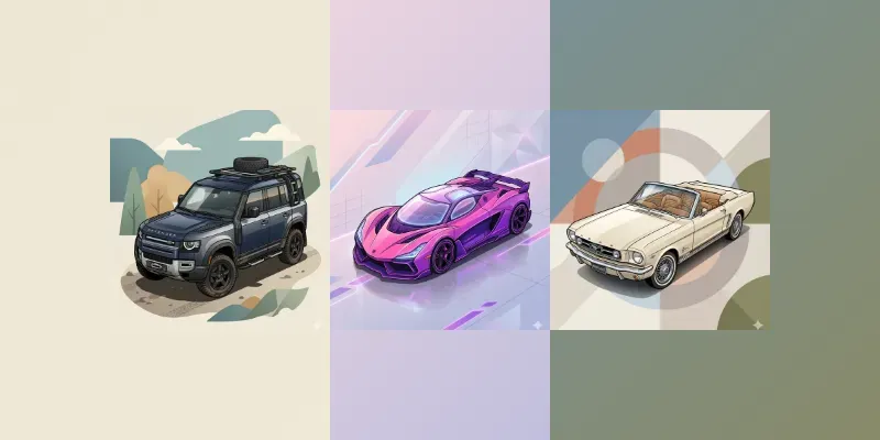 Vector Car Illustrations generated by undefined