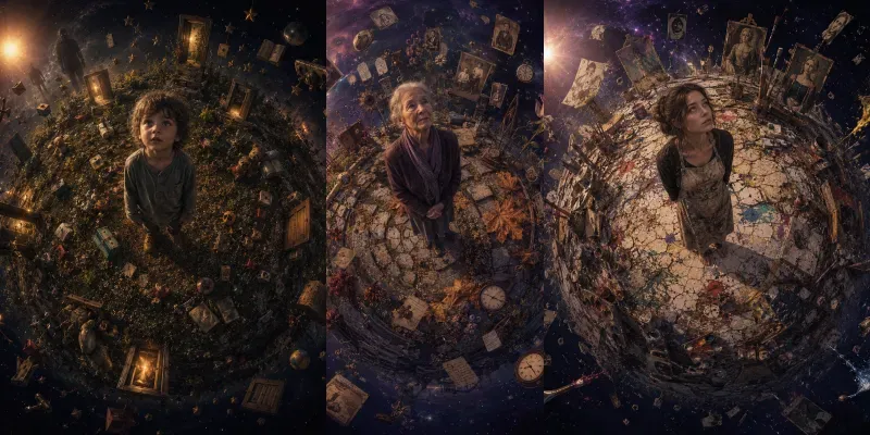 Inner Worlds Standing At The Center generated by undefined