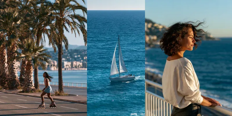French Promenade Travel Photography generated by undefined