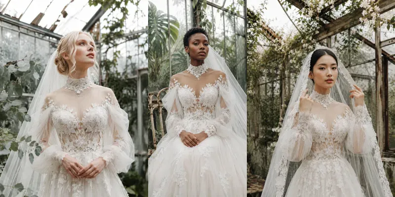 Conservatory Bridal Portraiture generated by undefined