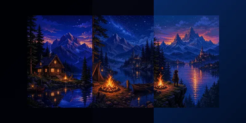 Romantic Pixel Fantasy Landscapes generated by undefined