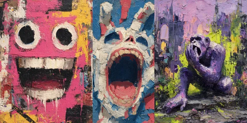 Neoexpressionist Art Brut generated by undefined