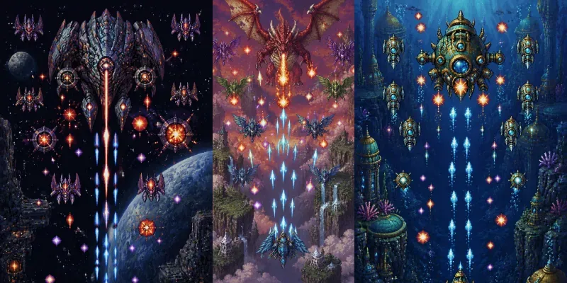 16bit Shootem Up Mockup Generator generated by undefined