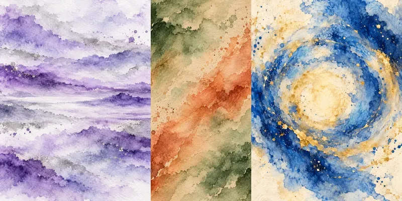 Dreamy Cloud Watercolor Deckled Papers generated by undefined