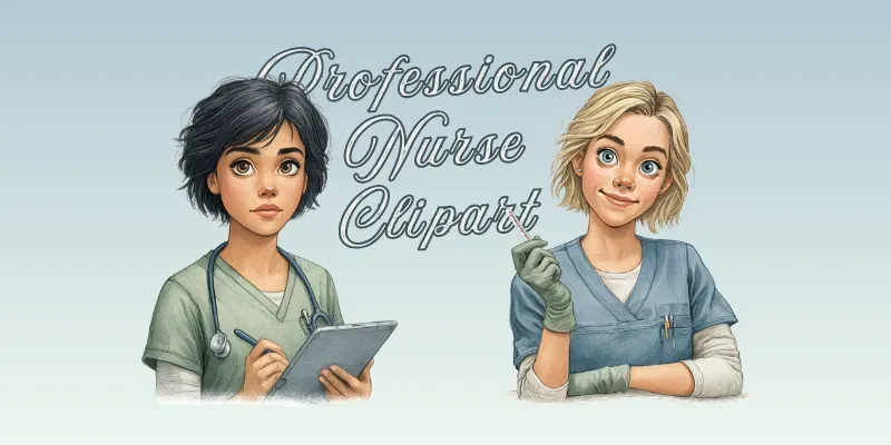 Professional Nurse Watercolor Clipart generated by undefined
