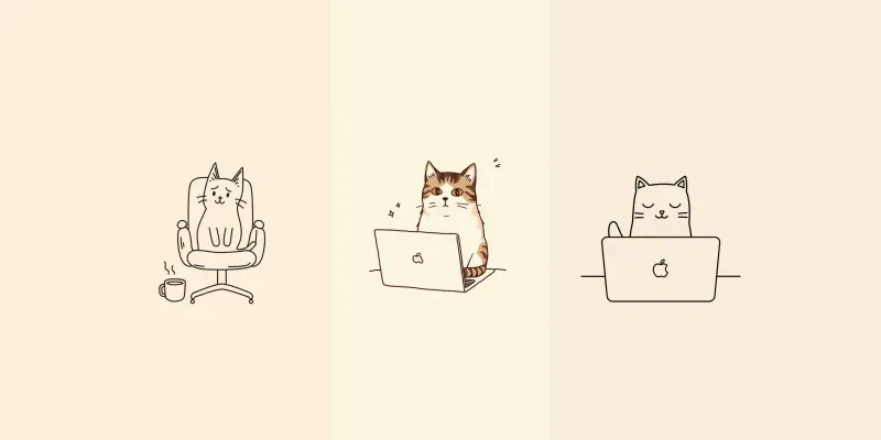Aesthetic Customizable Moody Cat Characters generated by undefined