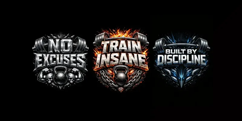 3D Bold Gym Motivation T Shirt Graphics generated by undefined