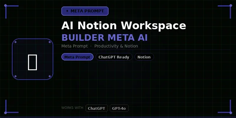Notion Workspace Builder Meta Ai generated by undefined