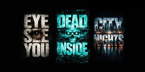 Grunge Typography Posters generated by chatgpt-image