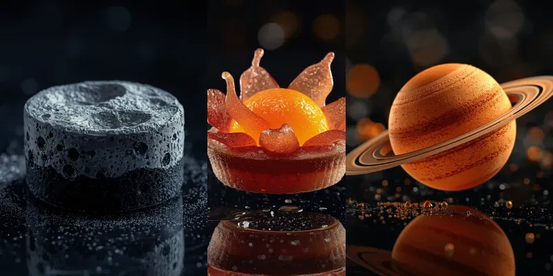 Realistic Galactic Dessert Art generated by undefined