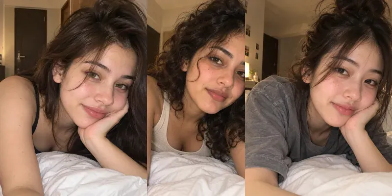 Candid Bedroom Selfie Portraits