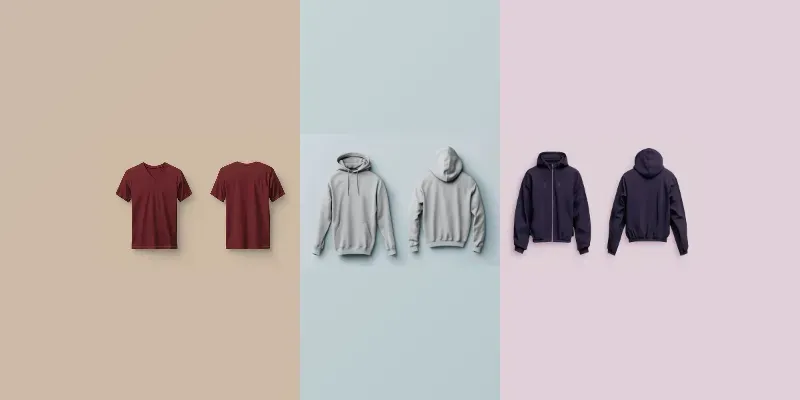 Clothes Mockups Front And Back Views generated by undefined