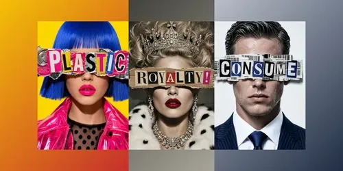 Ransom Mask Typography Portraits generated by chatgpt-image