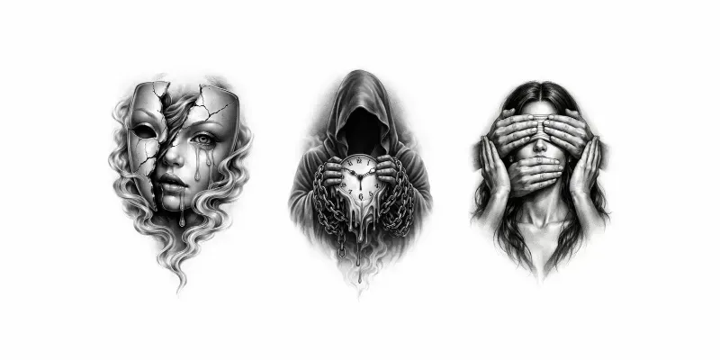 Silent Symbols Tattoo Art generated by undefined