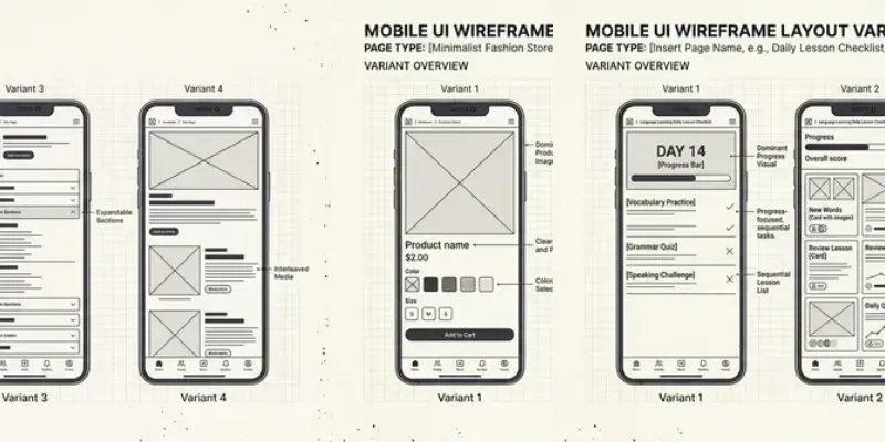 Ux Low Fidelity Wireframes generated by undefined
