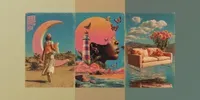 Vintage Surreal Poster Covers midjourney prompt mini thumbnail