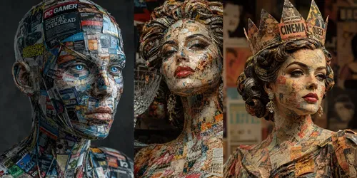 Magazine Mosaic Portraits Hypers generated by chatgpt-image