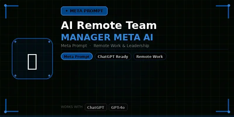 Remote Team Manager Meta Ai generated by undefined