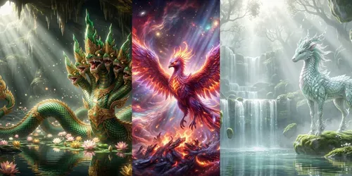 Mystical Auspicious Animal Generator generated by gemini-image