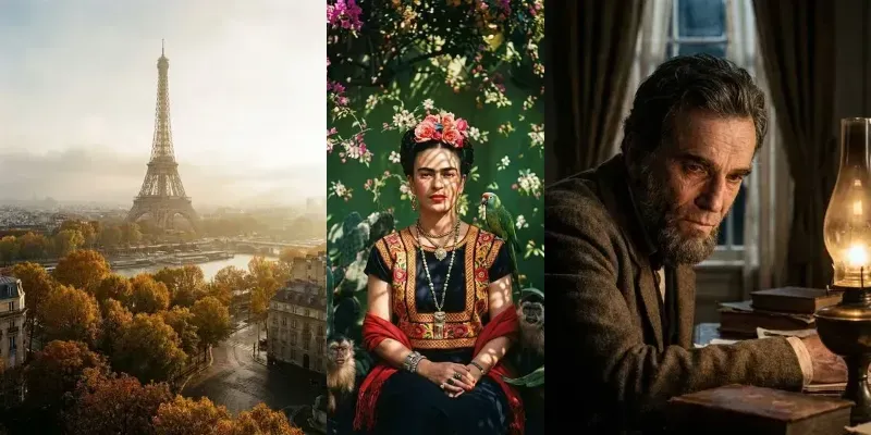 Cinematic Photography Icons Landmarks generated by undefined