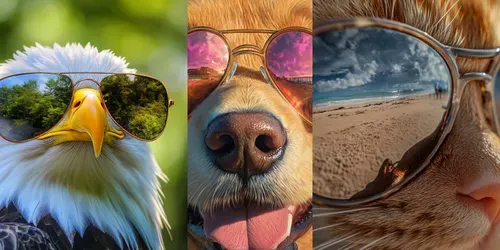 Cool Pets Summer Photography Collection generated by midjourney