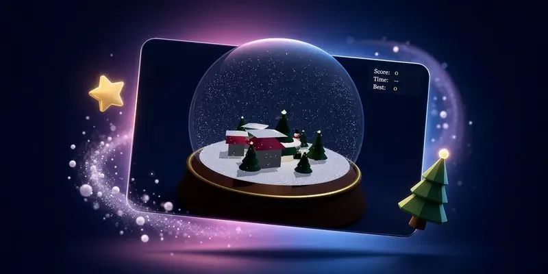 3D Snow Globe Christmas Game Builder