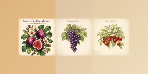 Vintage Botanical Fruit Posters generated by chatgpt-image