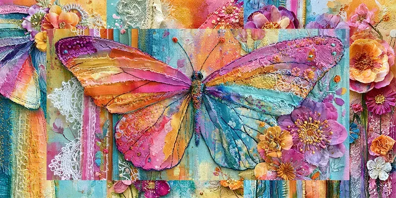 Colorful Boho Junk Journal Scrapbooks generated by undefined