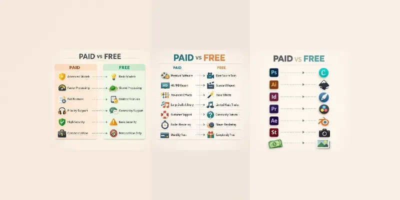 Paid Vs Free Tools Comparisons generated by undefined