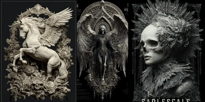 Dark Gothic Tshirt Designs For Etsy generated by undefined
