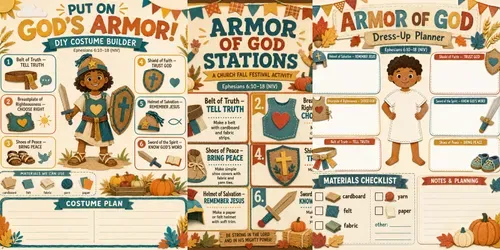 Kids Armor Of God Printables generated by chatgpt-image