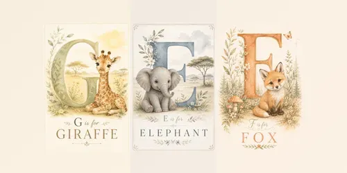 Alphabet Nursery Wall Art Generator generated by chatgpt-image