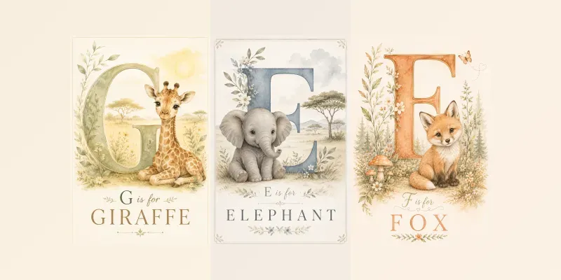 Alphabet Nursery Wall Art Generator