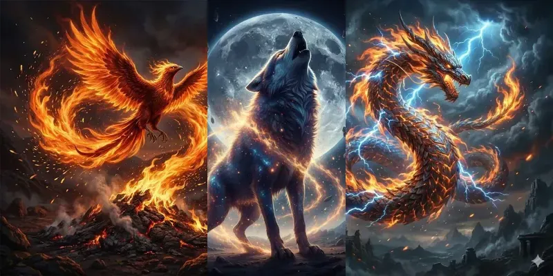 Epic Fire Power Fantasy Art Generator generated by undefined