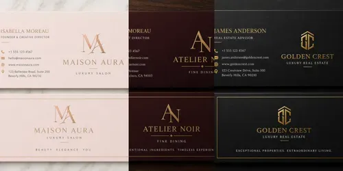Premium Business Card Designs generated by chatgpt-image