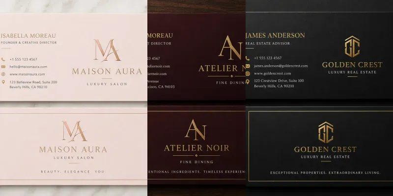 Premium Business Card Designs generated by undefined