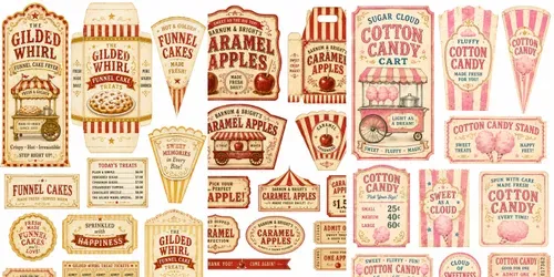 Circus Concession Stand Ephemera generated by chatgpt-image