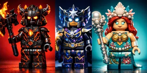 Mythic Lego Creature Portrait Series generated by chatgpt-image