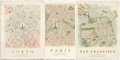 Custom Location Map Wall Art generated by chatgpt-image