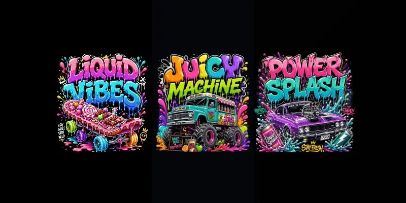 Graffiti Drip Tshirt Designs generated by undefined