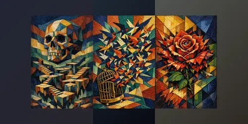Tactile Cubist Dreamscape Collections generated by chatgpt-image