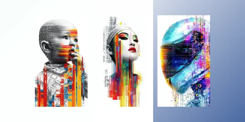 Digital Pixel Portrait Forges generated by undefined